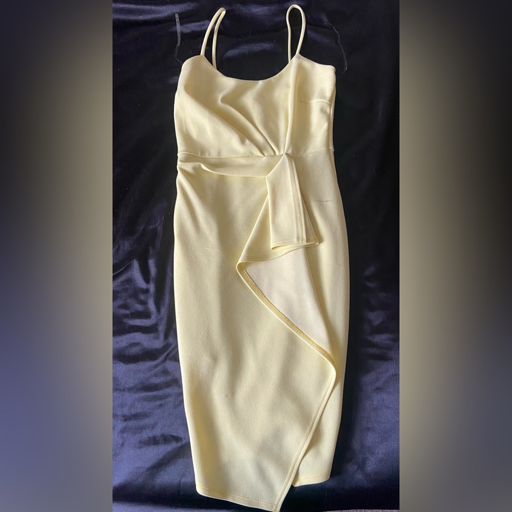 Yellow mini dress